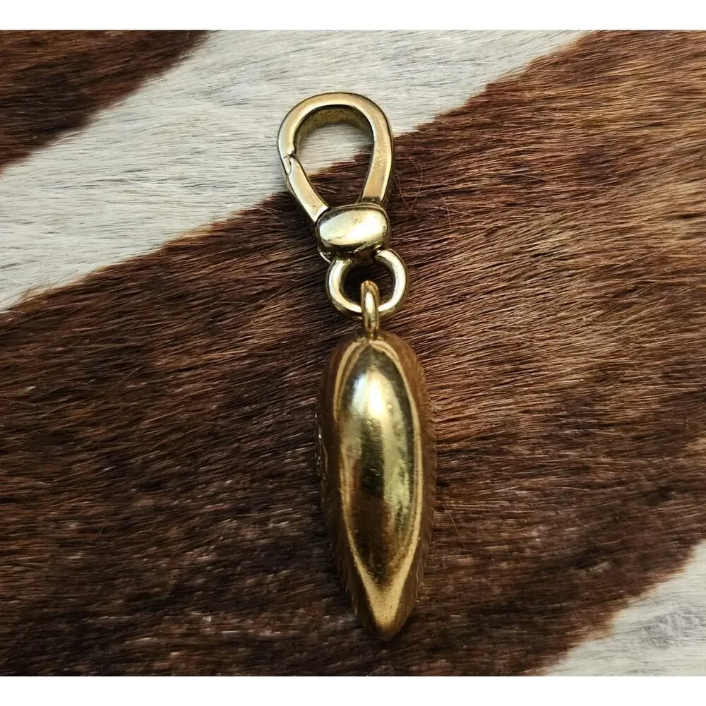Vintage Y2K Juicy Couture Gold Tone Half/Broken BFF Heart Charm & Bonus Charm